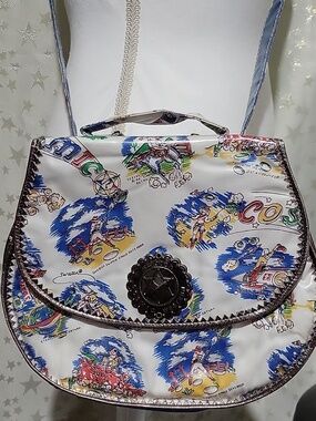 Vintage Swatch Cosmic Western Reversible Crossbody Bag Rare